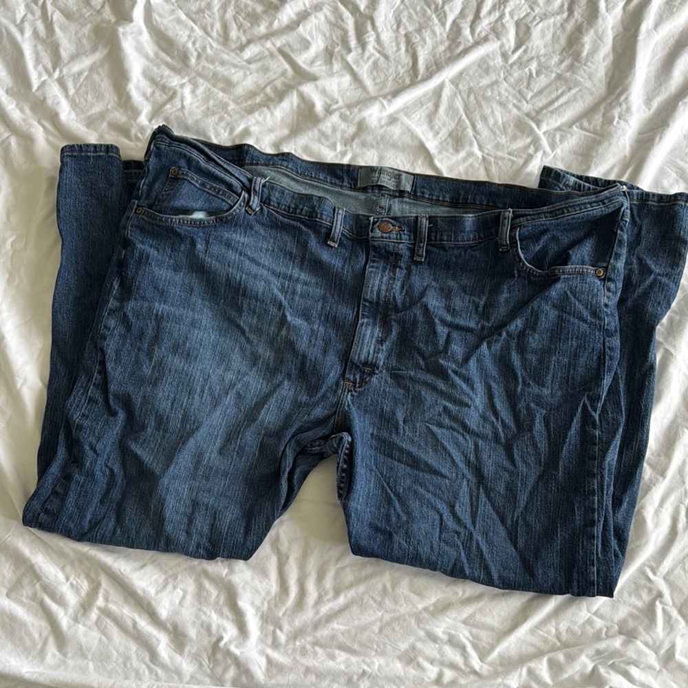 Wrangler Men's Blue Denim Jeans